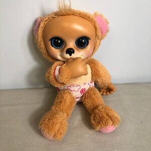 Jakks Pacific Animal Babies Nursery Hedgehog Thumb Sucking Plush Big Eyes 11”